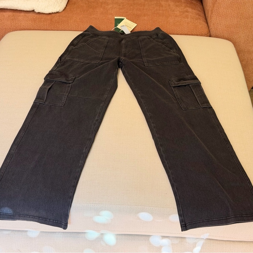 Halara Flex™ Mid Rise Pockets Straight Leg Casual Cargo Jeans